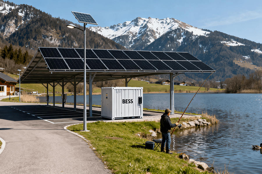 BESS Containers for European Mountain Fishing Resorts