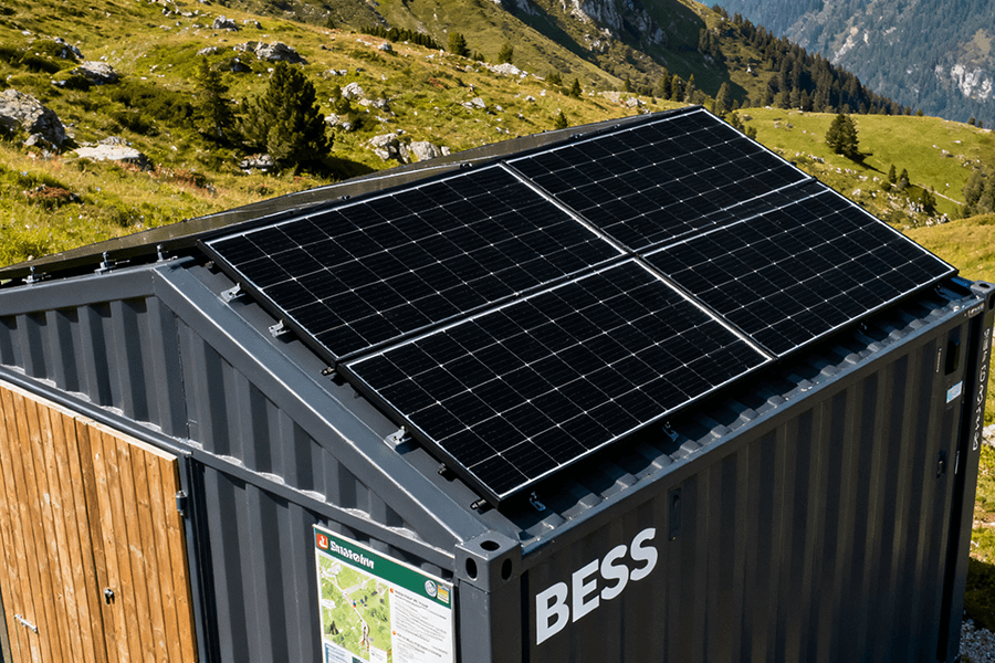 BESS Containers for European Mountain Hiking Guide Stations