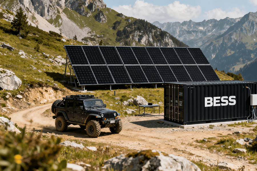 BESS Containers for European Mountain Off-Road Bases