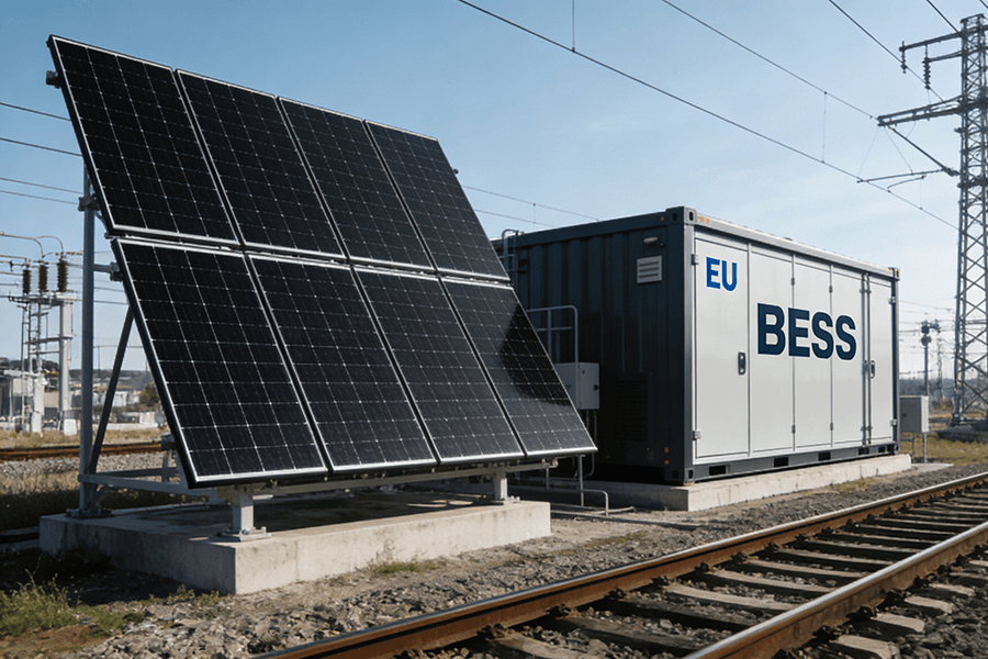 Railway Electrification BESS Container EU